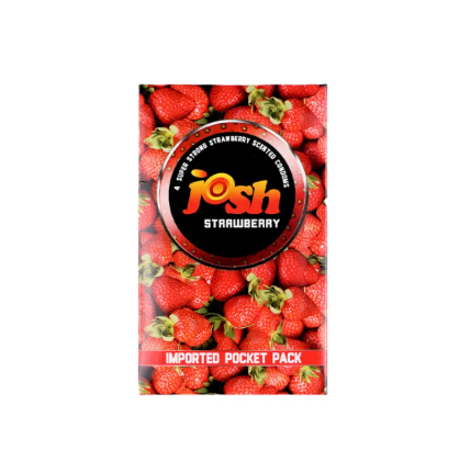 Josh Strawberry Flavored Condoms 3 Pack