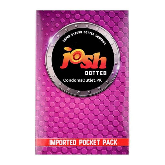 Josh Dotted Condoms - For Extra Stimulation - Pack of 3
