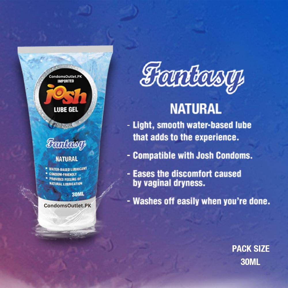 Josh Fantasy Natural Lube Gel for Smooth Comfort - 30ml