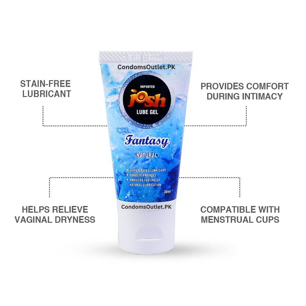 Josh Fantasy Natural Lube Gel for Smooth Comfort - 30ml