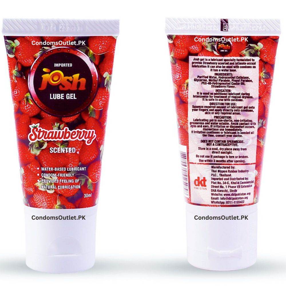 Josh Strawberry Scented Lube Gel for Flavored Fun - 30ml