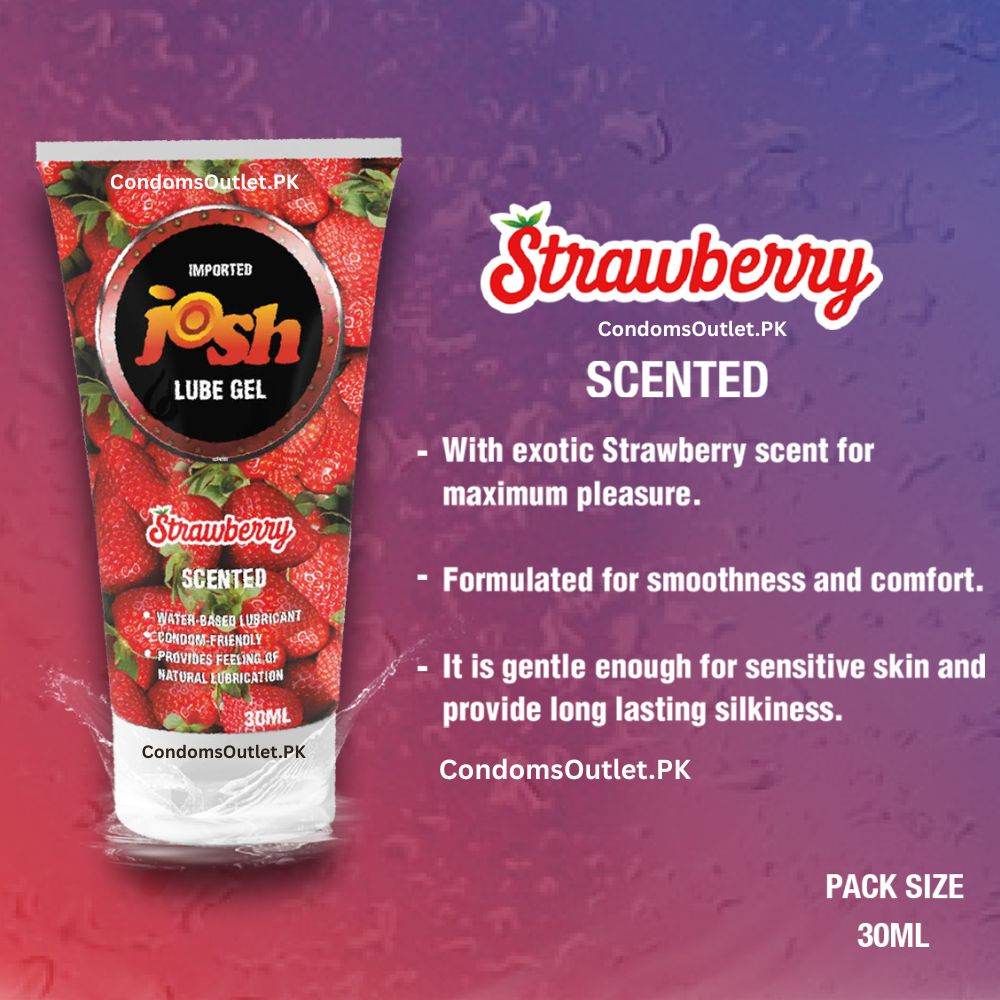 Josh Strawberry Scented Lube Gel for Flavored Fun - 30ml