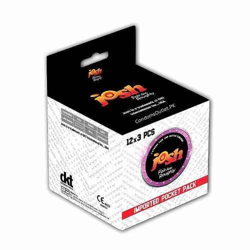 Josh Fair & Roughly Condoms for Fun & Sensation - 36 Pack Dispenser