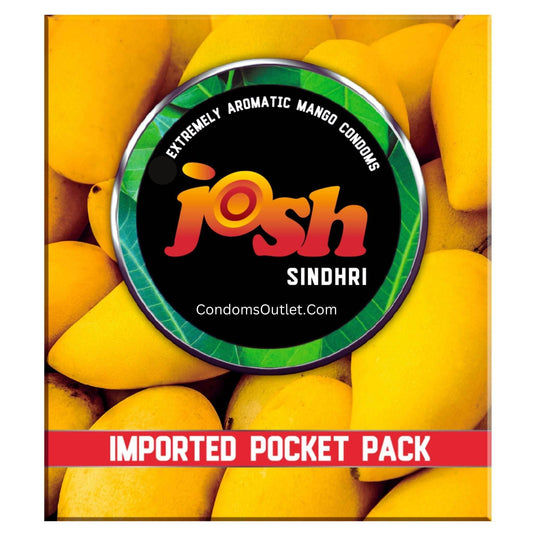 Josh Mango Flavored Condoms - Pack of 3
