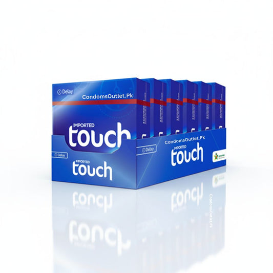 Touch Delay Condoms Dispenser - For Lasting Pleasure - Pack of 18