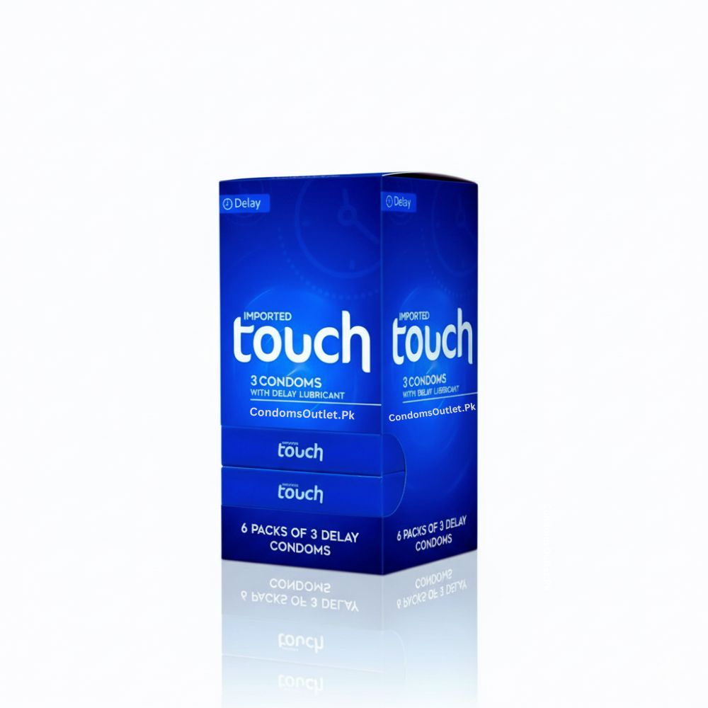 Touch Delay Condoms Dispenser - For Lasting Pleasure - Pack of 18