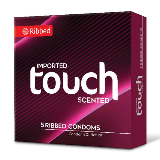 Touch Ribbed Condoms - For Extra Sensation - Pack of 5