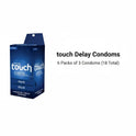 Touch Delay Blue Imported Condoms 6 pack box