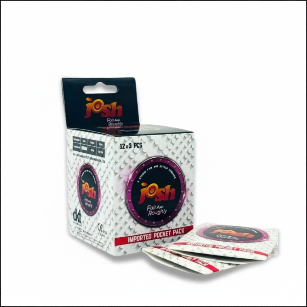 Josh Fair and Roughly pack of 36 Condoms