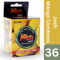 Josh Mango "Sindhari Aam" Condoms for Flavored Fun - 36 Pack Dispenser