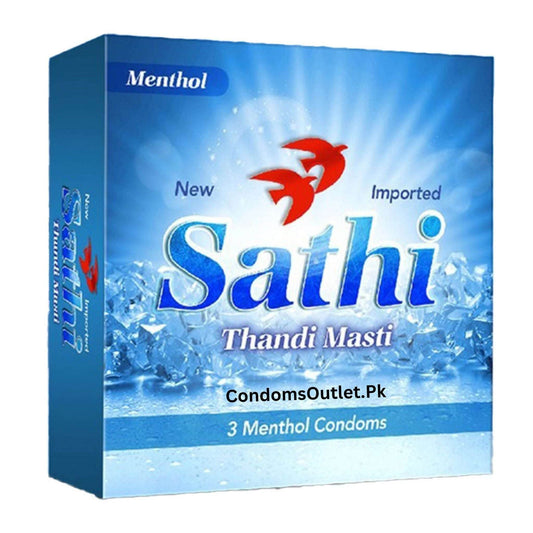 Sathi Menthol Cool Sensation Condoms - Pack of 3
