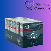 DO 3 in 1 Condoms Pack - 6 x 3 Ribbed Dotted Delay Condoms