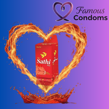 Sathi Plus Delay Condoms Dispenser - For Extended Pleasure - Pack of 18