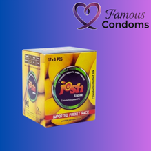 Josh Mango "Sindhari Aam" Condoms for Flavored Fun - 36 Pack Dispenser