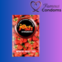 Josh Strawberry Flavored Condoms 3 Pack