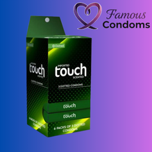 Touch Dotted 3s Dispenser Imported Condoms 6 Pack Box