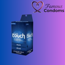 Touch Delay Blue Imported Condoms 6 pack box