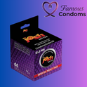 Josh Dotted Condoms Dispenser - For Extra Stimulation - Pack of 36